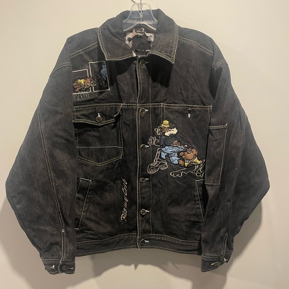 Raw Blue Men's Vintage Black Denim Jean Jacket - Picture 1 of 5